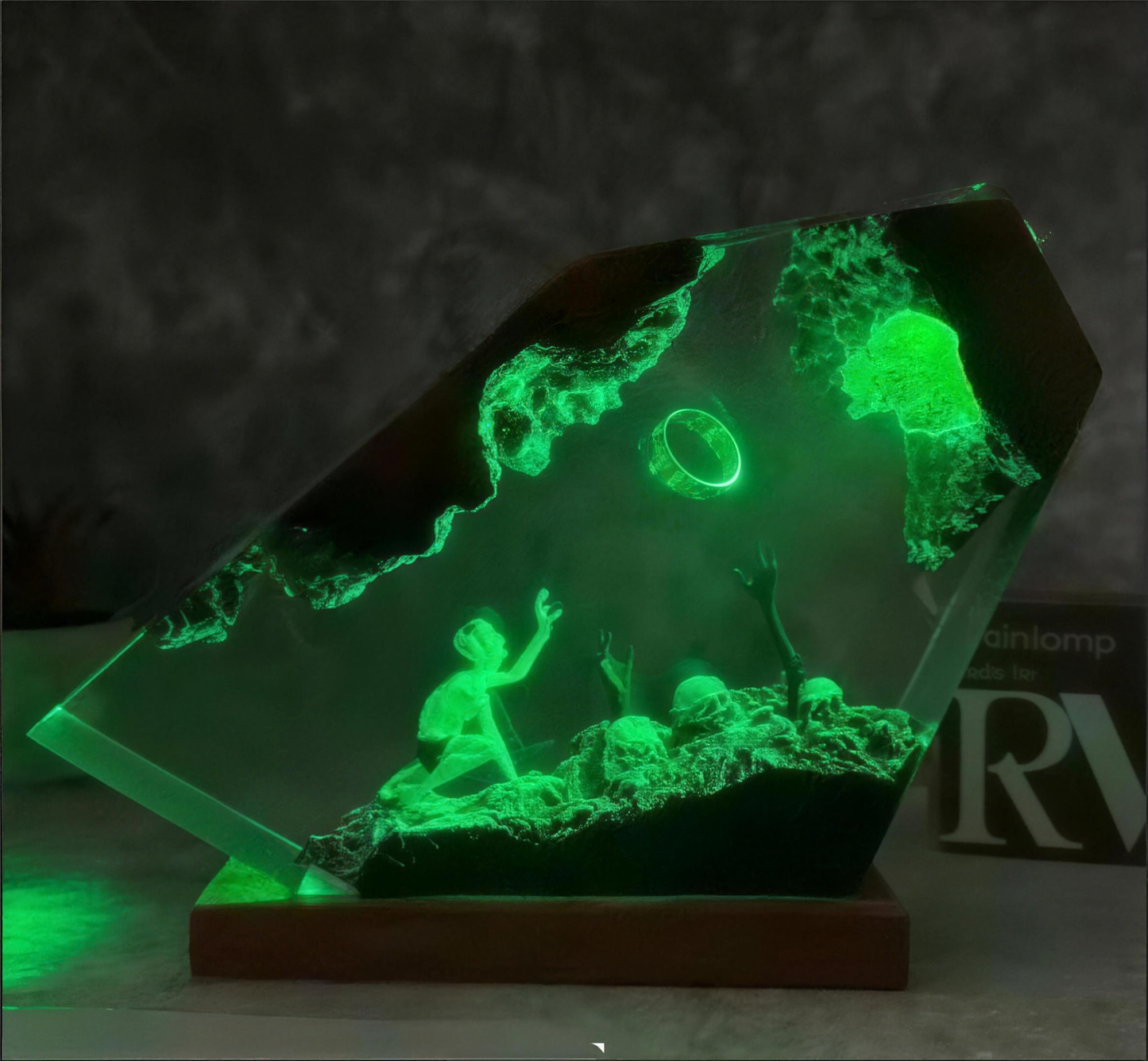 Lámpara Resina Iluminada