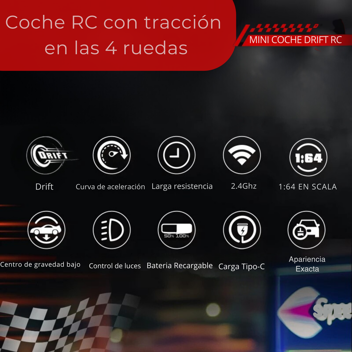 Mini Coche Drift RC