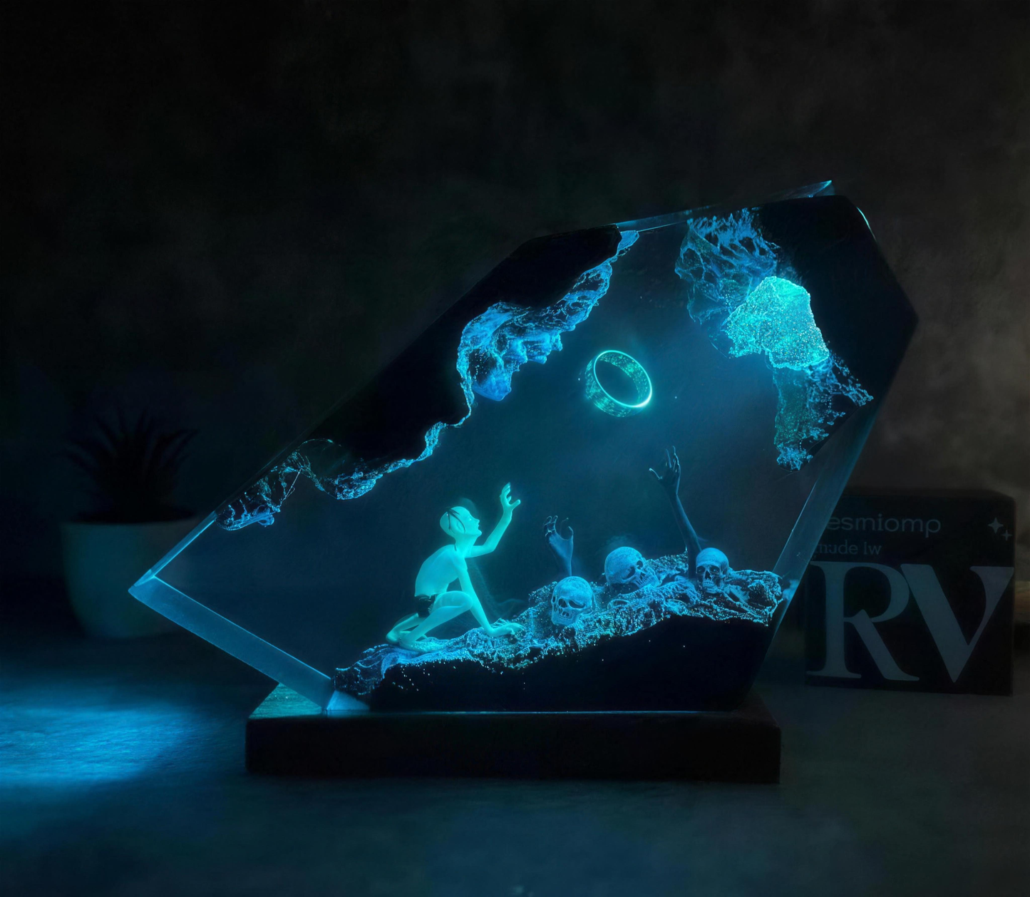 Lámpara Resina Iluminada